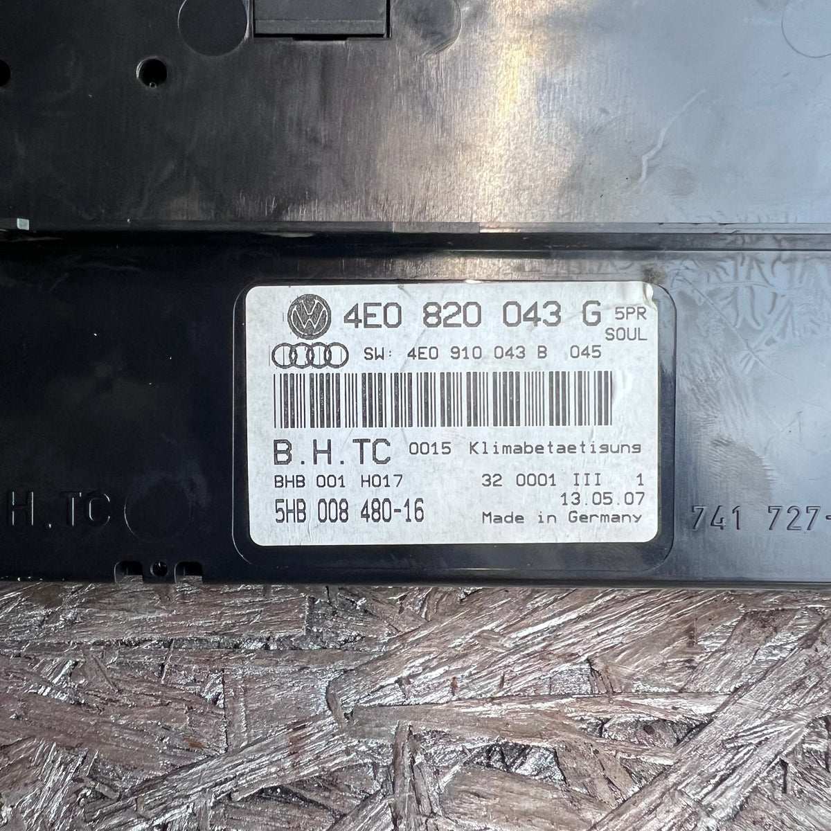 Klimabedienteil für Audi A8 / S8