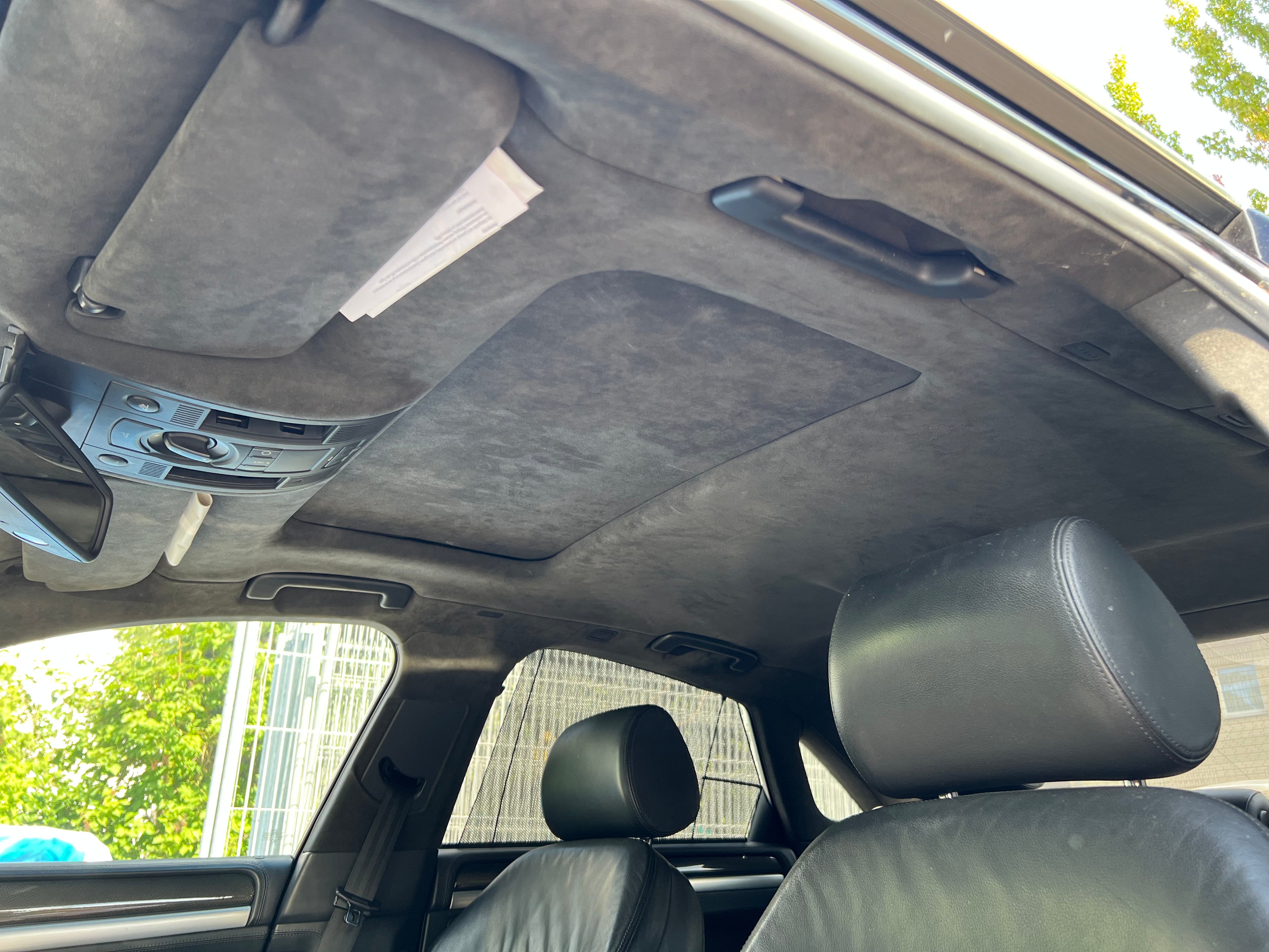 Alcantara Himmel für Audi S8 D3 – Soul Schwarz / Kurzer Radstand mit B&O