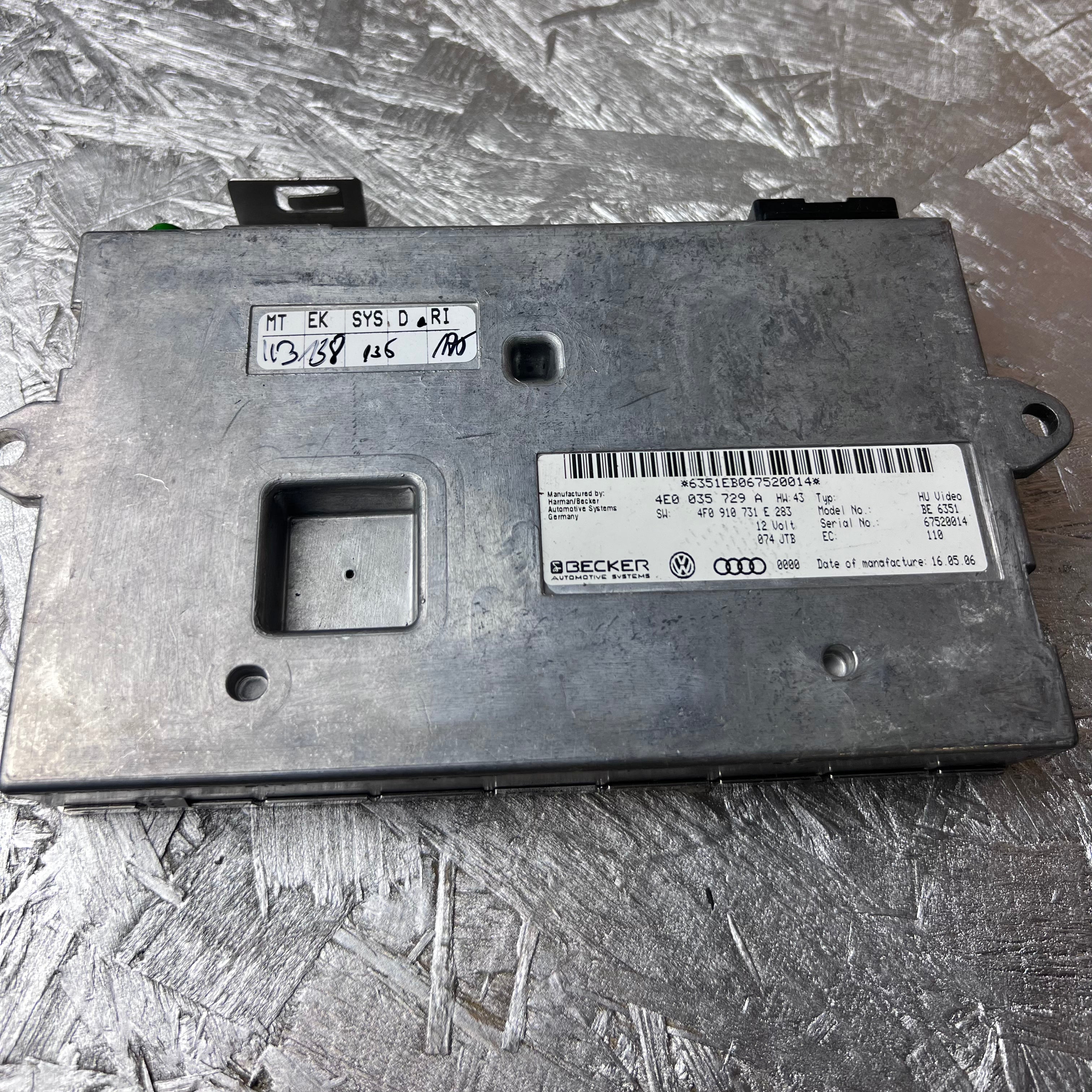 Audi A6 4F MMI Interface Multimedia Steuergerät