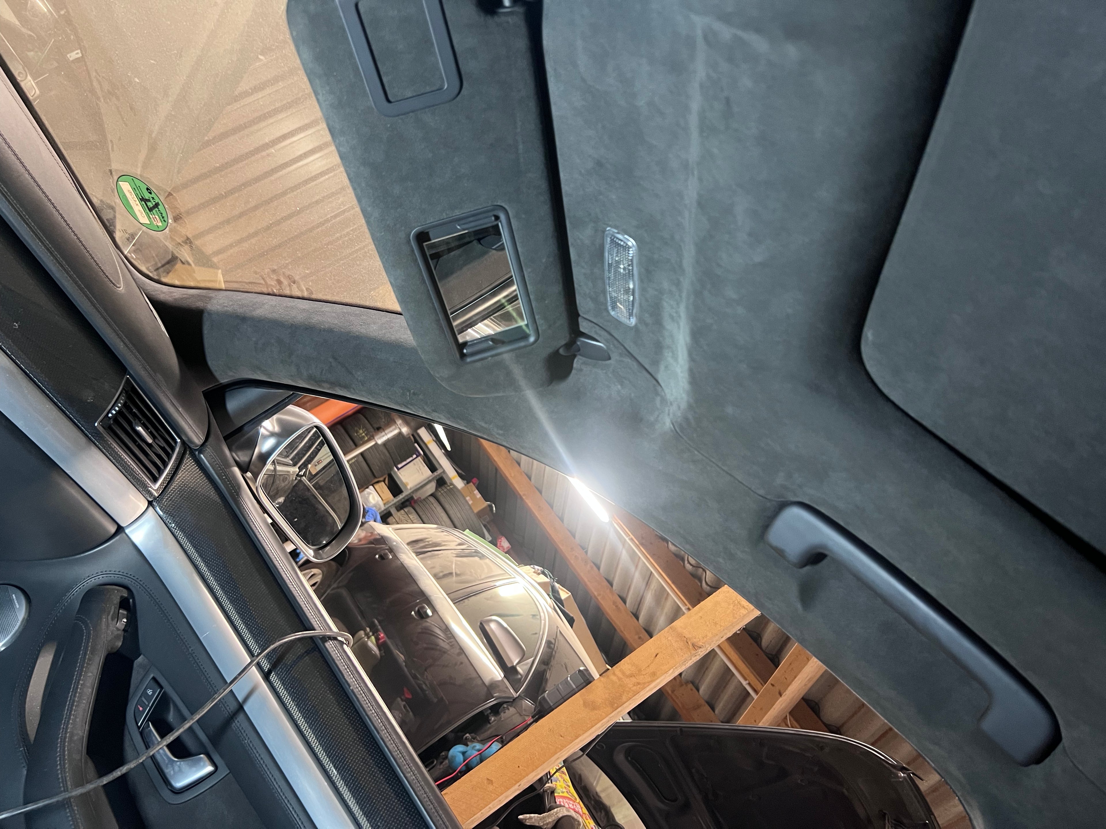 Alcantara Himmel für Audi S8 D3 – Soul Schwarz / Kurzer Radstand mit B&O